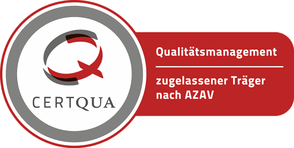 CERTQUA-Siegel: Qualitätsmanagement – zugelassener Träger nach AZAV